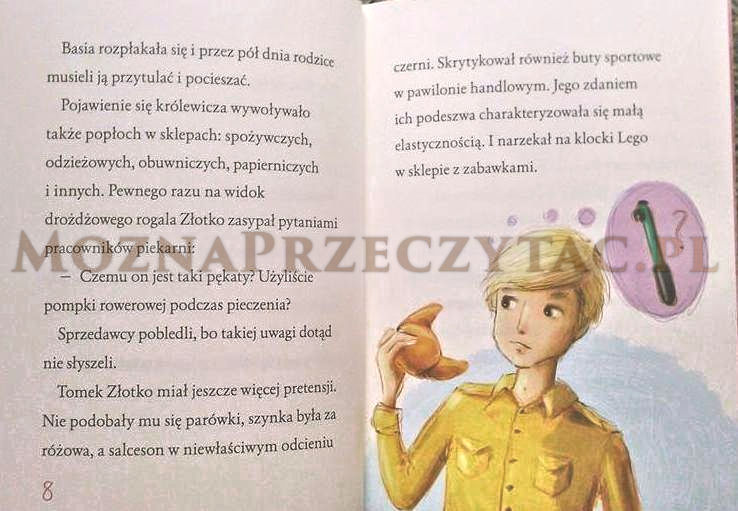 Królewicz Pinezka i królewna Łezka - fragment książki